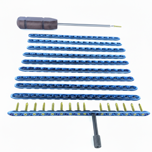 Juego de 82 Piezas de Placas Rectas Pequeñas con Bloqueo de Seguridad de 2.7mm y Tornillos 16H para Veterinaria, Ti - Product Image 1