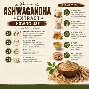 Polvo de raíz de Ashwagandha 100% puro, el más vendido, 100g, grado alimenticio, calidad de exportación, proveedor a granel de la India - Product Image 4