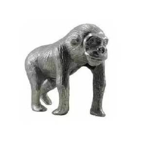 Sculpture de singe en aluminium de qualité export, ornements animaux faits à la main pour la décoration de maisons de luxe, hôtels et usage commercial - Product Image 3