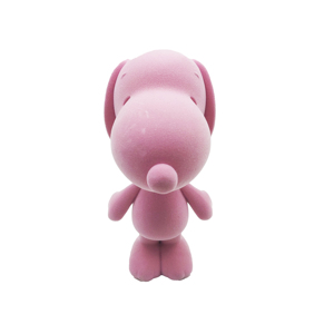 ตุ๊กตาช้างการ์ตูนสีชมพูเคลือบด้วยมือ งานเซรามิกทำมือ ของสะสมตกแต่ง - Product Image 1