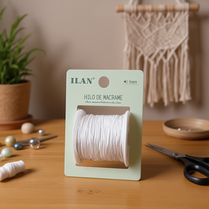 Filo per Macramè 1mm Bianco 100M Circa per Lavori Artigianali - Product Image 3