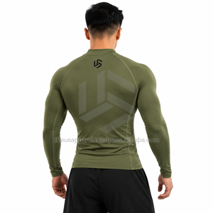 Custom <b>Men's</b> Long Sleeve <b>Compression</b> <b>Shirt</b> Anti-UV Eco-Friendly Breathable Quick Dry Gym Fitness Running Sports Base Layer Rash - Product Image 2