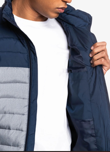 Men OEM Custom Logo Zipper Front Waterproof Hooded Winter Casual Puffer <b>Jacket</b> Men - Product Image 4