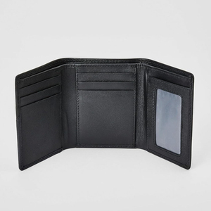 Portefeuille fin en cuir véritable personnalisé fait main avec fermeture éclair et doublure en PVC imperméable – Court, pour homme et femme - Product Image 4