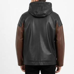 Chaqueta Bomber Vintage Marrón para Hombre, 100% Poliéster con Cuello Camisero, Chaqueta de Invierno de Cuero Suave Premium para Hombre - Product Image 2