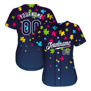 Camisetas de Béisbol para Hombre, Nuevo Diseño, Impresión de Logotipo Totalmente Personalizada, Sublimación de Secado Rápido, Jersey al por Mayor - Product Image 4