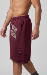 Pantalones Cortos Deportivos Anchos para Hombre, con Bordado Desgastado, Bolsillos Delanteros, Cintura Elástica, Estilo Jogger - Product Image 3