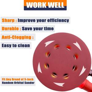 Disco de lijado de gancho y bucle personalizable OEM tipo disco abrasivo - Product Image 4