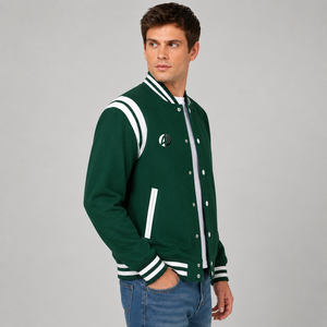 Veste varsity pour homme conçue pour une polyvalence mode, offrant un confort supérieur et un look athlétique pour les garde-robes décontractées modernes. - Product Image 2