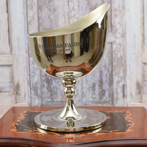 Casted <b>Aluminum</b> Ice Buckets Wine Bottle Cooler Bon Champagne Ice <b>Container</b> Bucket <b>Aluminum</b> Nickel Vintage Gift - Product Image 1