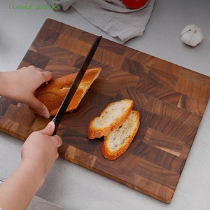 Acacia Wood Cutting Board with Handle Solid Wood <b>Kitchen</b> Chopping Board Food Grade Eco Friendly OEM Factory Supply - Product Image 3