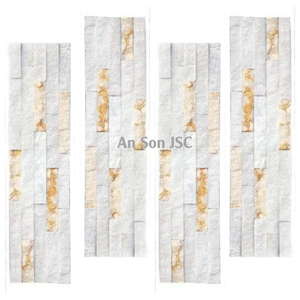 Revêtement mural en marbre naturel, panneau de pierre décoratif, mosaïque, parquet, écologique, utilisation intérieure/extérieure moderne, hôtel, école 1 - Product Image 2