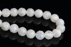 Perles de pierre de lune arc-en-ciel de 4-5 mm, qualité supérieure, pierres précieuses naturelles, facettées, rondes, en vrac, lot en gros - Product Image 3