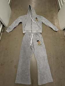 Best Sellers Custom Unisex Design Printed Oversized <b>Zip</b> <b>up</b> Tracksuit 2 Piece Set Heavyweight Boxy <b>Cropped</b> Hoodies Sweatpants Men - Product Image 1