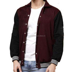 Chaqueta Universitaria para Hombre, sin Cuello, Cortavientos, de Invierno, con Logotipo Personalizado, Chaqueta Bomber de Béisbol - Product Image 6