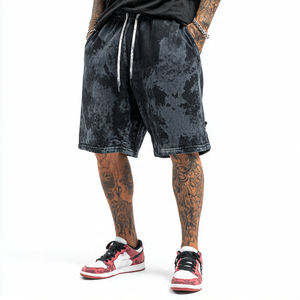 Pantalones Cortos de Chándal Tie Dye de Alta Calidad para Hombre, Estilo Jogger, Lavado Ácido, para Gimnasio y Fitness, Lavado a la Piedra, para Invierno - Product Image 6