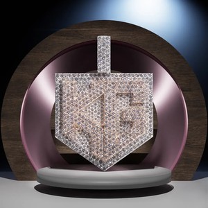 Custom Rose Gold Iced Out Moissanite Pendant Shield Letter <b>Charm</b> VVS Look Gold Plated 925 Sterling <b>Silver</b> Hip Hop for Party - Product Image 1