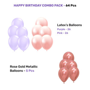 Kit de Decoración Premium con Brillantina para Cumpleaños, 64 Piezas, Color Rosa, para Fondo de Fiesta de Cumpleaños - Product Image 2