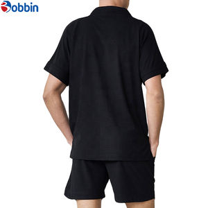 BOBBIN INDUSTRIES Ensemble jogging confortable unisexe pour homme, t-shirt oversize en molleton uni polyester/coton, style urbain été - Product Image 6