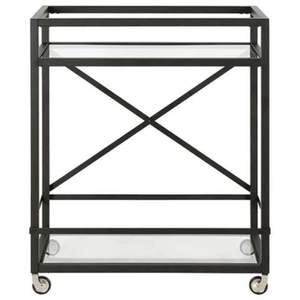 Carrito de Servicio para Hotel Más Vendido, con 2 Estantes y 4 Ruedas Giratorias, Mueble Comercial Resistente, Carrito de Bar para Hotel - Product Image 5