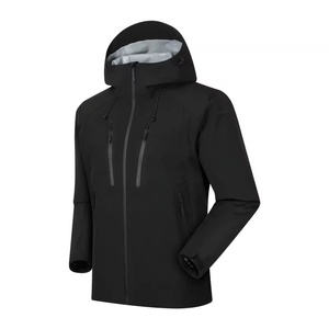 Men's Women's Outdoor <b>Cycling</b> Woven Hard Shell Windbreaker Fully Seam Taped Waterproof Acidproof Thick Polyester Hooded Jacket - Product Image 6