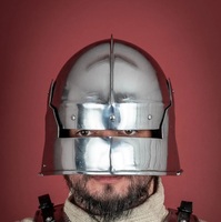 Casco Medieval Sentinel, Réplica Histórica de Guerrero de Primera Calidad, Diseñado para Representaciones Escénicas, Recreaciones y Eventos de Exhibición