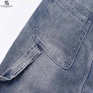 Pantalones Cortos de Mezclilla Retro para Hombre, Negros, Holgados, de Cintura Baja, Lavados, Estilo Hip Hop, de Algodón, para Gimnasio, Casuales, de Verano, Estilo Urbano 2026 - Product Image 6