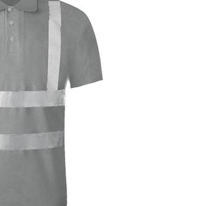 Camiseta Polo de Seguridad de Poliéster con Diseño Personalizado, Logotipo Personalizado, Malla de Algodón y Poliéster, Secado Rápido, Transpirable, Ligera y Reflectante - Product Image 4