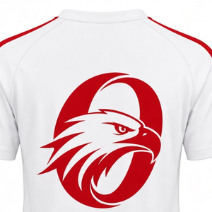 Maillot de sport blanc et rouge à manches courtes pour équipe, tenue athlétique, entraînement, compétition, uniforme de performance - Product Image 4