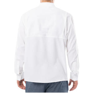 Chemises à manches longues boutonnées pour hommes, coupe-vent UPF 50+, 100% polyester, vêtements de plage d'été - Product Image 2