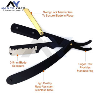 Hot Selling Straight <b>Razors</b> For <b>Men</b> Custom Logo Barber <b>Razors</b> Straight Edge <b>Razor</b> Close Shaving Beard Cut Throat Safety Shavette - Product Image 5