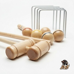 Croquet Garden Match Ready Lawn Game Equipment Professional Wooden Set Premium Outdoor Family Recreation Quality - Product Image 4