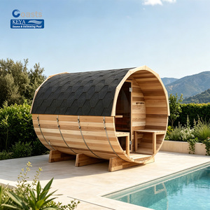 Dôme Sauna en Cèdre Rouge à Bulles, Imperméable et Robuste, Modèle Phare : Sauna en Fibrociment pour les Groupe Hôteliers Européens |   CE ETL DDP - Product Image 1