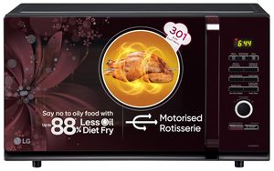 Four à micro-ondes à convection LG 32 L (MC3286BRUM, Noir, 360°) °   Rôtissoire motorisée pour barbecue - Product Image 1