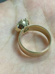 Anillo de Boda de Banda Ancha con Diamante Redondo de Laboratorio de 3 Quilates, Color E, Solitario, Oro de 18K, Certificado IGI - Product Image 4