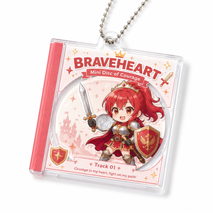 Custom Mini Acrylic CD Music <strong>Keychain</strong> Keyring Hanging Plastic Cartoon <strong>Keychain</strong> - Product Image 2