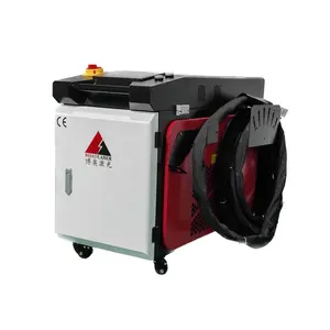 1500W fiber laser cleaning machine used to remove rust, paint, oil and oxide layers