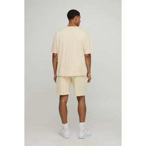 Conjuntos deportivos de verano para hombre, conjuntos de chándal para correr, camiseta lisa, conjuntos de pantalones cortos para correr, informales para hombre - Product Image 2