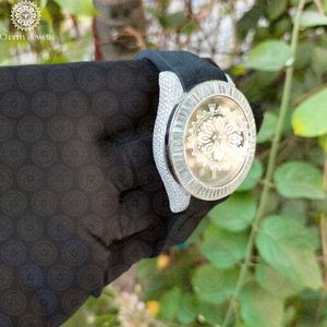 Reloj de Lujo para Mujer Charm_Jewells, Acero Inoxidable, Esfera Redonda de 38 mm, Cristal de Zafiro, Cuarzo Analógico, Correa de Silicona, Luminoso - Product Image 2