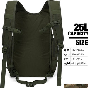Sacs à dos tactiques très demandés avec impression de logo personnalisé, rangement multi-compartiments et système de transport confortable - Product Image 2