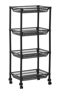 OEM/ODM Storage Rack,vegetable <b>Basket</b>, Multi-level, Multi-functional <b>Small</b> Cart, Household Fruit and Vegetable Storage Organizi - Product Image 2