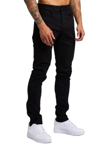 Customize Men's <b>Jeans</b> Latest Style Best Quality Fashion Skinny Long Tapered <b>Jeans</b> Solid Color Streetwear Stonewashed <b>Jeans</b> Men - Product Image 2