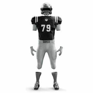 New Arrival 2026 Custom American Football Uniform Sets High Quality Polyester Fabric Short Sleeve Sports Jerseys for Youth Wear - Product Image 2