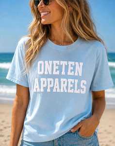 เสื้อยืดผู้หญิงฤดูร้อน สีกรมท่า ผ้าฝ้ายนุ่ม สวมใส่สบาย แขนสั้น ระบายอากาศได้ดี คุณภาพสูง ปรับแต่งโลโก้ได้ คอกลม น้ำหนัก 180 กรัม แฟชั่น - Product Image 1