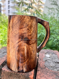 Mug à café en bois fait main, tasse en bois pour l'extérieur, tasses à café en bois - Product Image 2