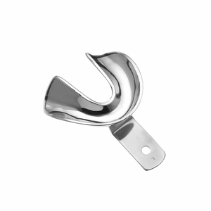 Bandejas de Impresión Dental, Instrumentos para Prótesis Dentales, Acero Inoxidable de Grado Quirúrgico, Acabado Satinado, Autoclavables, Manuales, Reutilizables - Product Image 1