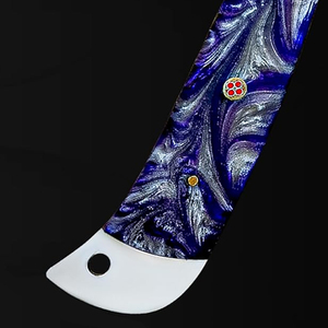 Ensemble de couteaux de cuisine en acier Damas de luxe, couteaux de chef professionnels, lame haute performance et durable, parfait pour les passionnés de cuisine - Product Image 5