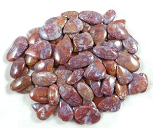 Natural Red Moss Agate Cabochon Crystal Quartz Wholesale Bulk Loose Gemstone - Product Image 4