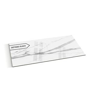 Azulejos de cerámica esmaltada con vetas de mármol blanco gris de 600x1200 mm, azulejos de porcelana esmaltada pulida de alto brillo para pisos. - Product Image 1