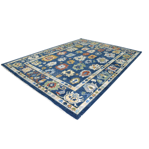 Luxueux tapis en laine Oushak motif floral personnalisé noué à la main tissé lavable pour la décoration intérieure chambre bureau hôtel salon - Product Image 4